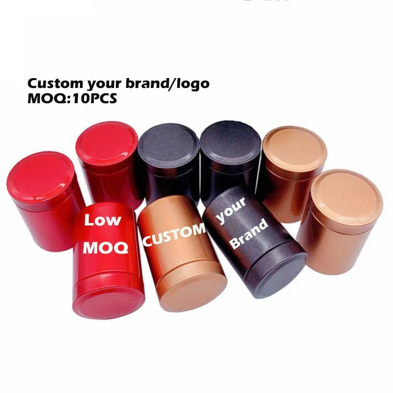 Low MOQ Custom Luxury Tea Tins China Supplier Empty Metal Tea Can For Round Tea Tin Canister Multicolor Tin Box