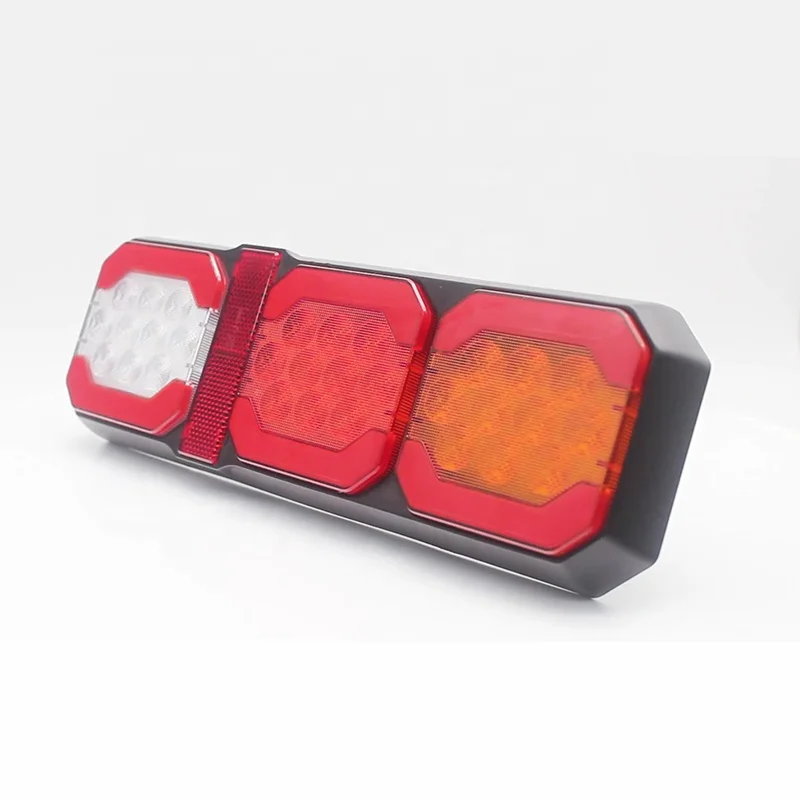 Прямоугольный светодиодный фонарь для грузовика, 12 В, 24 В