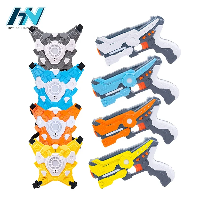HUANUO infrared shock laser gun shooting games toy laser tag with light and sound