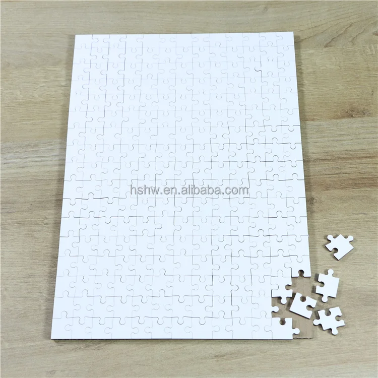 MDFSUB Wholesale High Quality 221pcs Sublimation Printable Jigsaw Puzzle Custom Sublimation MDF Wooden Jigsaw Puzzles for Adults