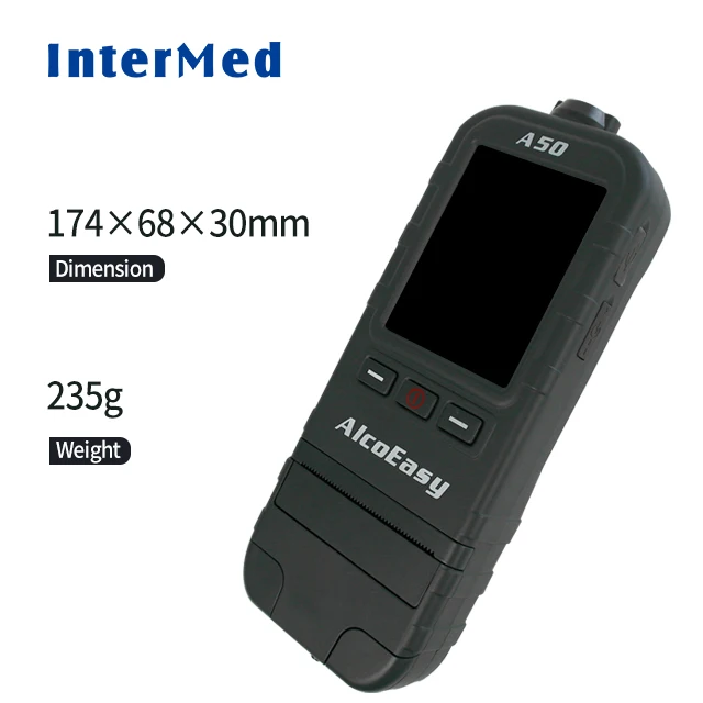 New Portable  Alcohol Breath Tester with Digital Display Screen USB Rechargeable Breathalyzer Analyzer High Accuracy A50
