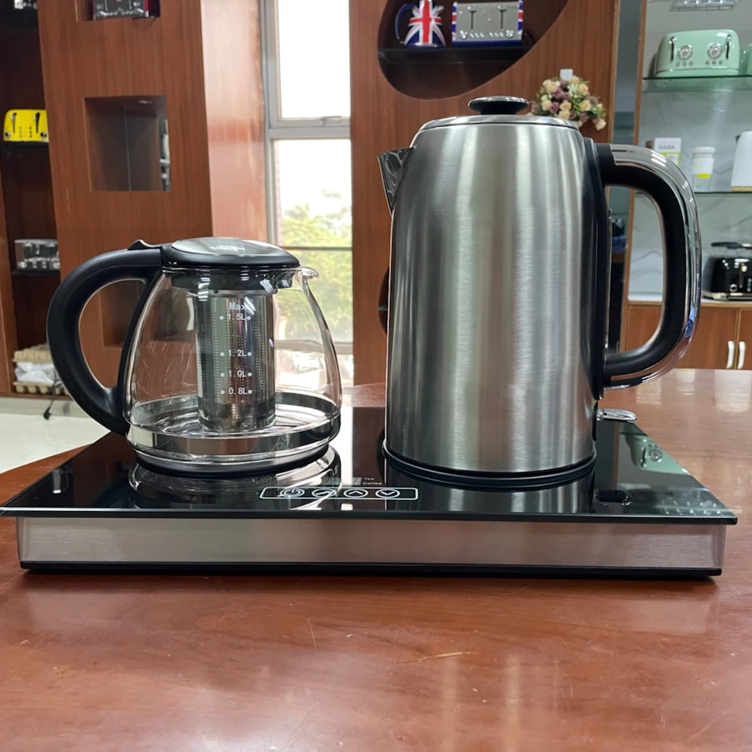 High Quality Electric Tea Maker Set   tea pots & kettles  CE/CB/ETL Approved Coffee & Tea Tray Set