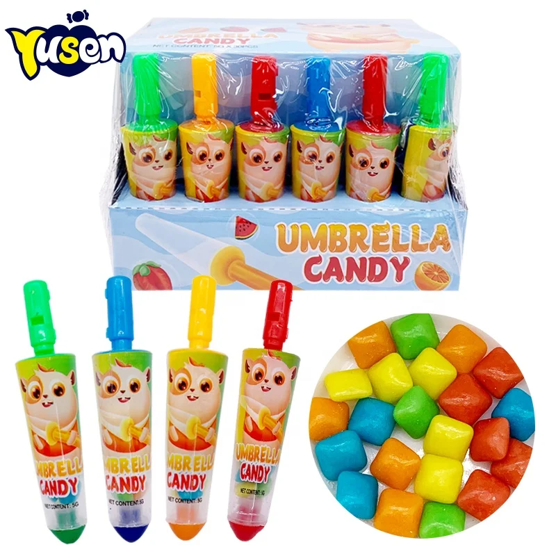 Wholesale Bags Packing Funny Cartoon Nipple Shape Toy Candy with Fruit Flavour Mini Music Bottle Bubble Gum