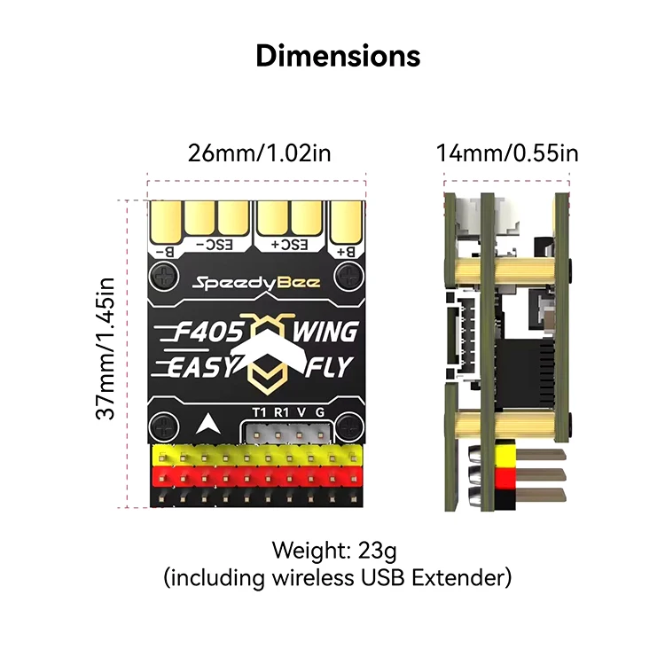 for SpeedyBee F405 Wing Mini Fpv Drone FC Flight Control