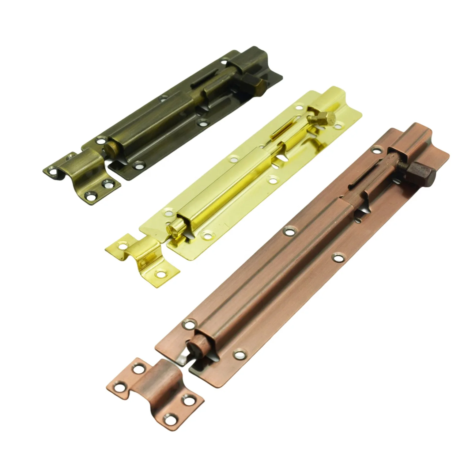 Antique copper Finish steel Door&Window& Cabinet Security Flush Slide Barrel Tower Bolt Door Latch Catch Bolt