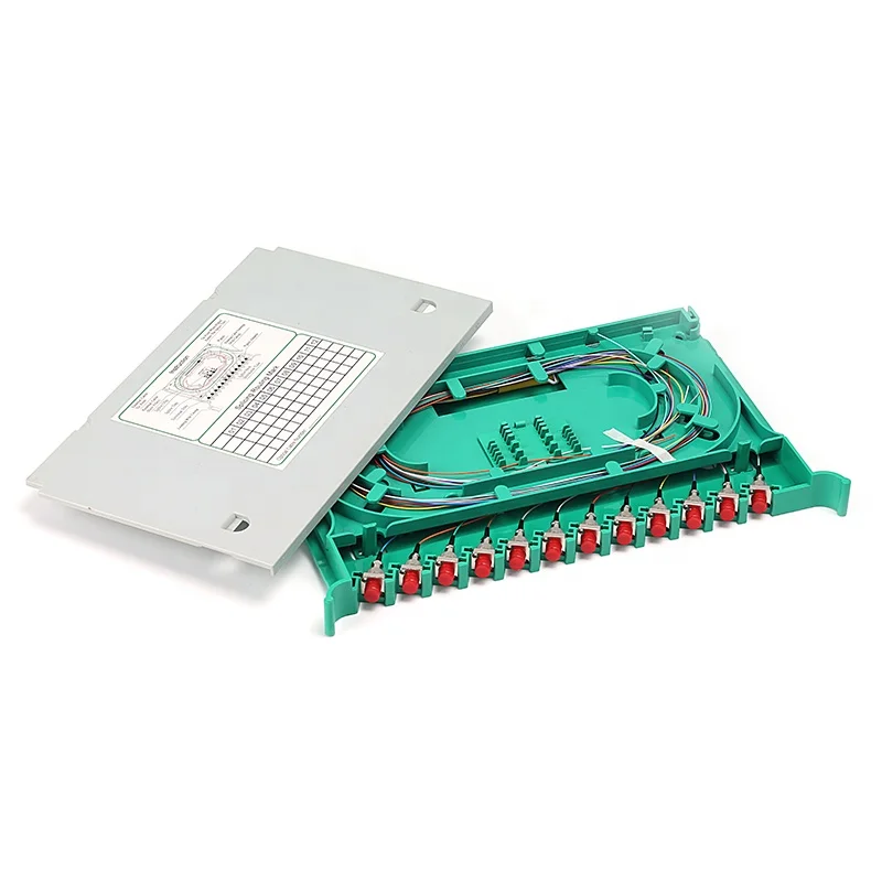 fiber optic splice tray 12 way good quality thicken spcc material 0.8mm for telecommunication