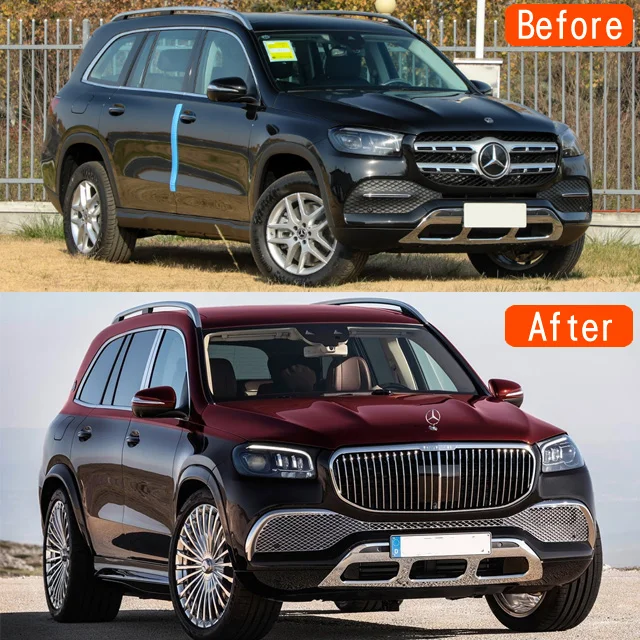 Front&Rear Bumper Grille For GLS upgrade to Maybach  Body Kit  Auto appearance Mercedes Benz GLS WX167 Maybach body kit from