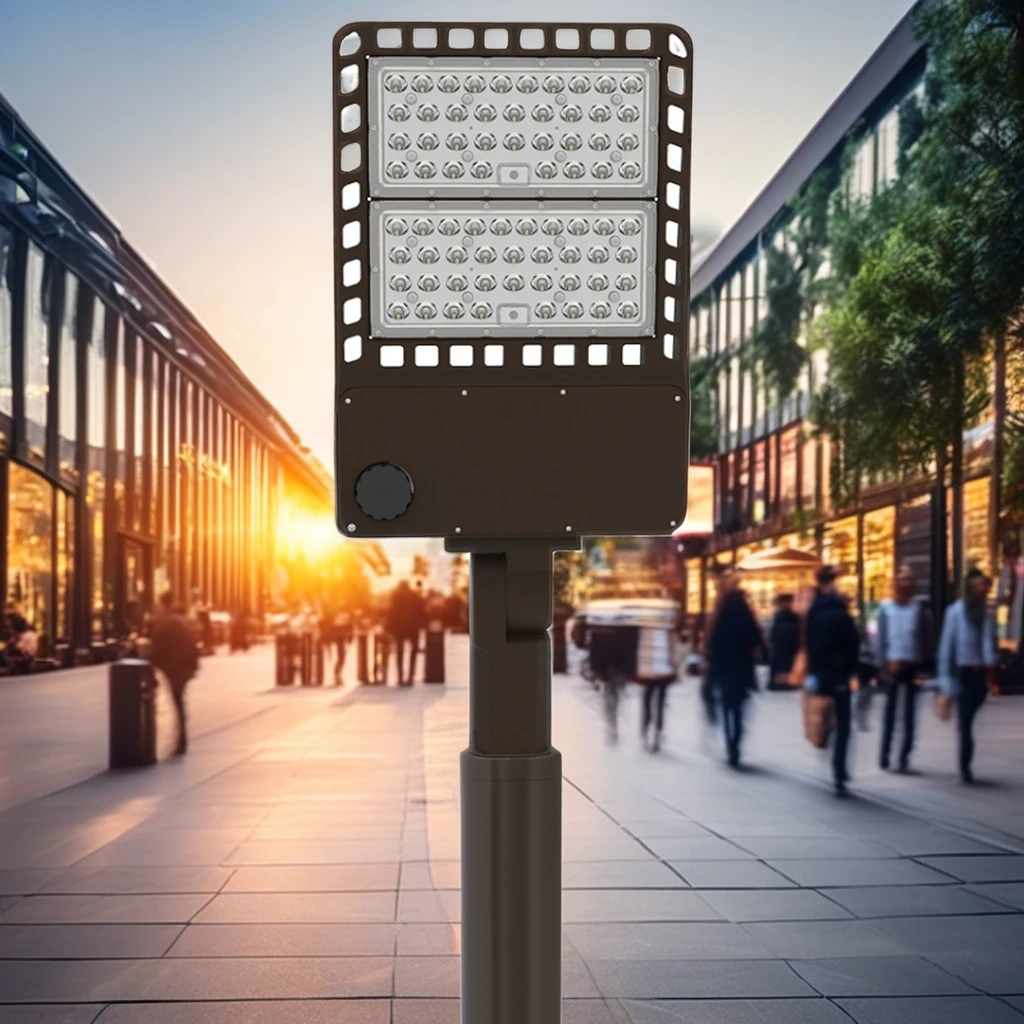 Factory Cost 300W LED Area Light 170lm/W Shoebox Light with IP67 for Parking Lots and Streets AC Power Supply