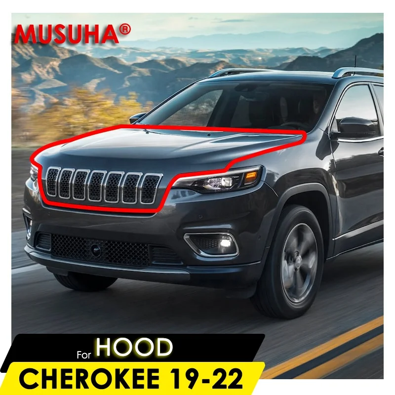 MUSUHA Hood Bonnet For Jeep Cherokee hood assembly 2019 2020 2021 2022 Hood cover OEM 68290450AA