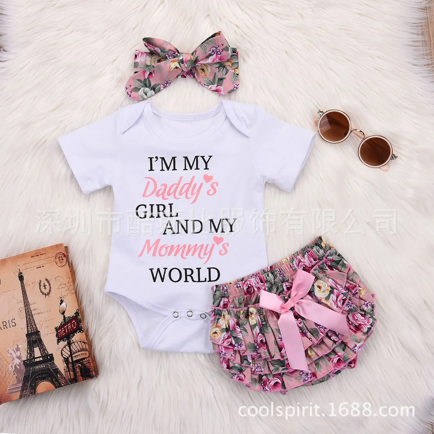 
Baby boy Clothes Newborn Infant Letter Rompers Long Sleeve Tops camouflage Pants Headband Outfits bebes 