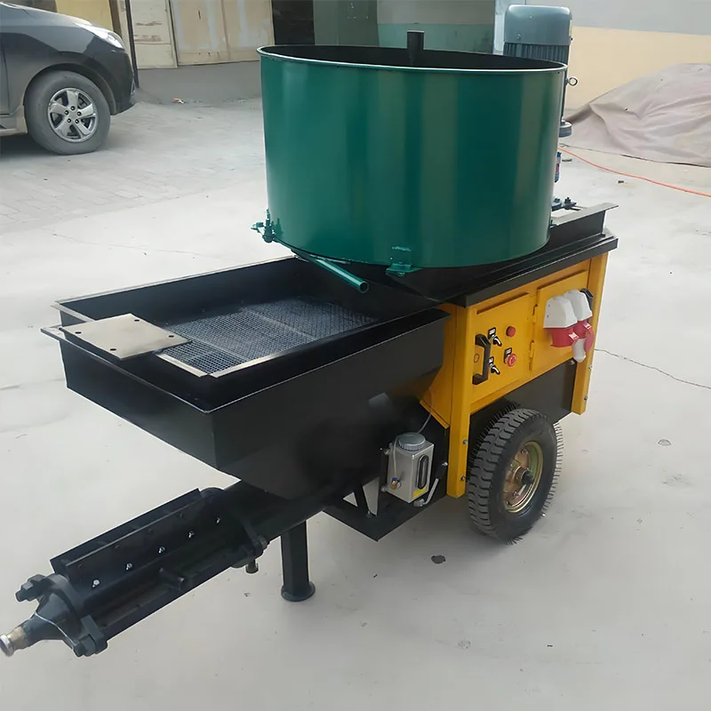 Best Performance House Building Construction Cement Electric Concrete Mortar Mixer Spraying Machine Price