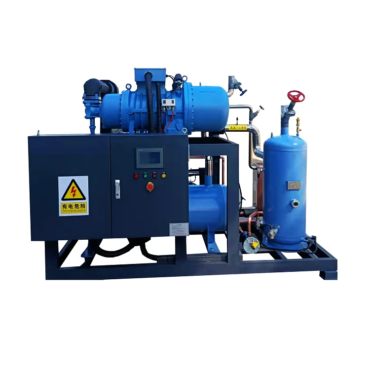Semi-hermetic Three Paralleled Condens Unit Price Air-cooled Evapor Refrigeration Screw Compressor Condensing Unit of Refcomp