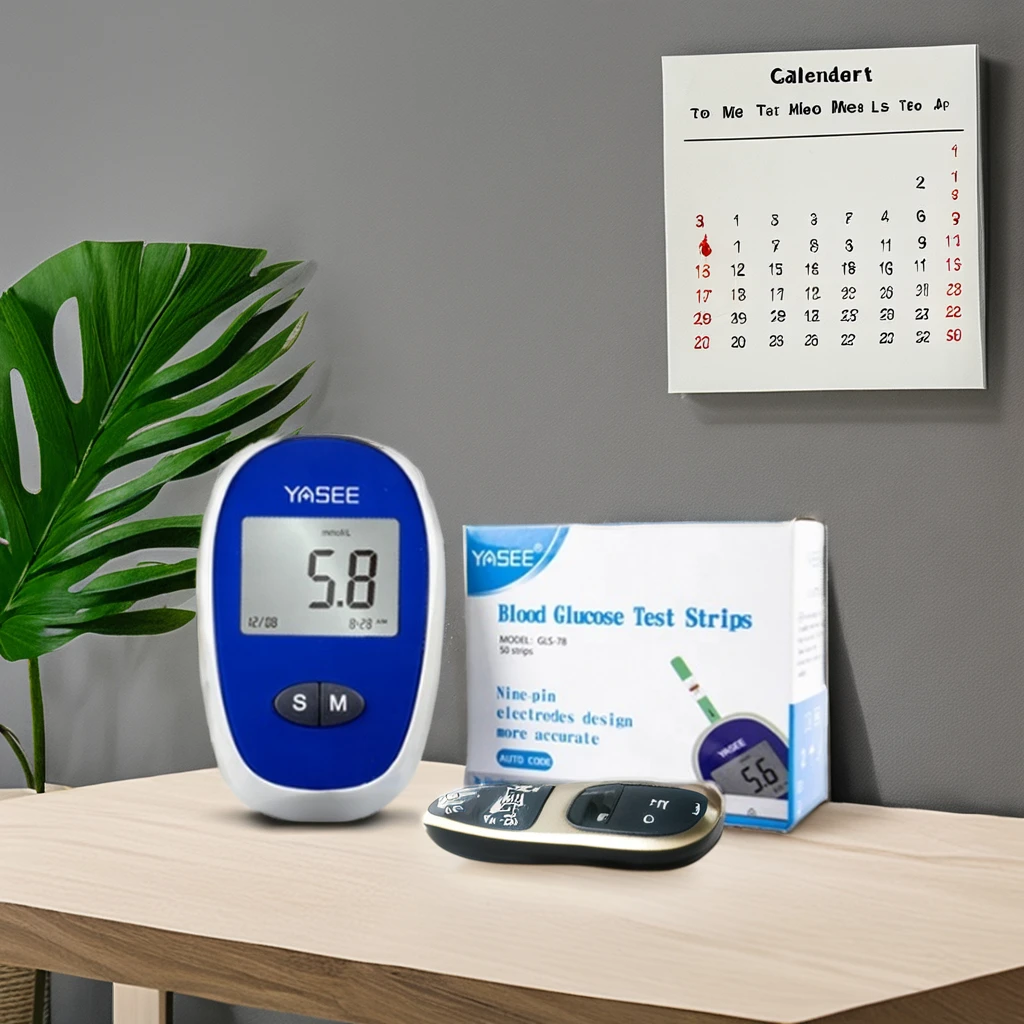 CE ISO15197 OEM acceptable Digital Blood Glucose Meter Blood Sugar Test Strips Glucose Meter Free for Lab and Home