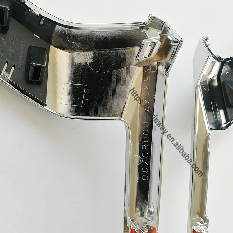 FJ120 body kits full chrome headlight case headlamp trim FJ150 front lamp strip  for Toyota Land Cruiser Prado 2018