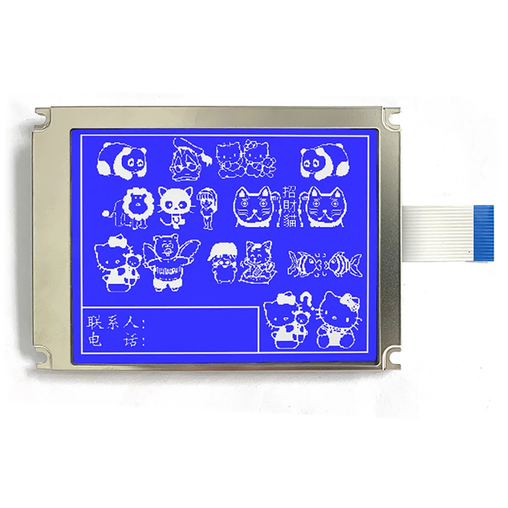 3.8 Inch blue lcd panel 320x240 graphic lcd module Ra8835 controller 20 pin cog display