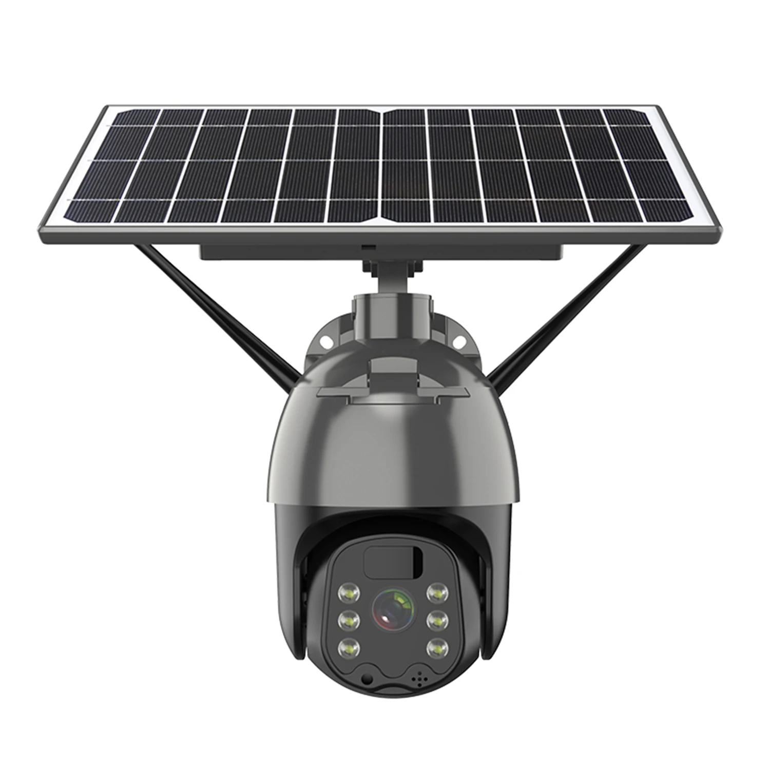 Outdoor Solar camera Wifi PTZ rotation 1080P HD Night vision LED light remote monitoring Solar panels Low power waterproof cam