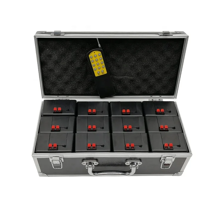Hot sale 12 channels stage indoor outdoor cold fountain remote fireworks firing system for wedding equipment