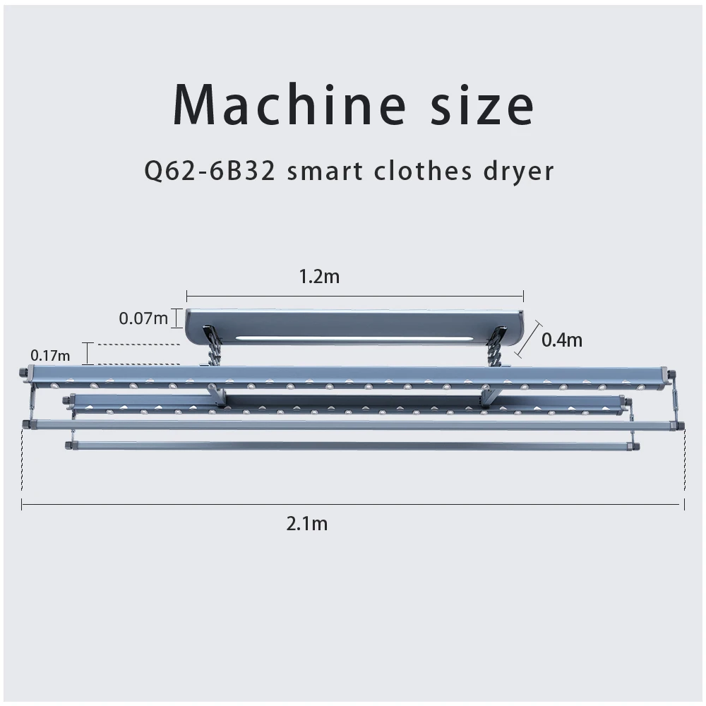 
2020 best home appliances automatic electric aluminum machine smart balcony clothe airer clothes drying rack 
