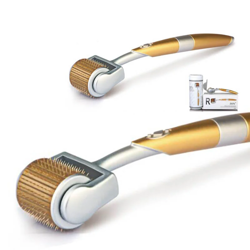 
Hottest sale ZGTS 192 titanium needle derma roller medical grade gold plated dermaroller 