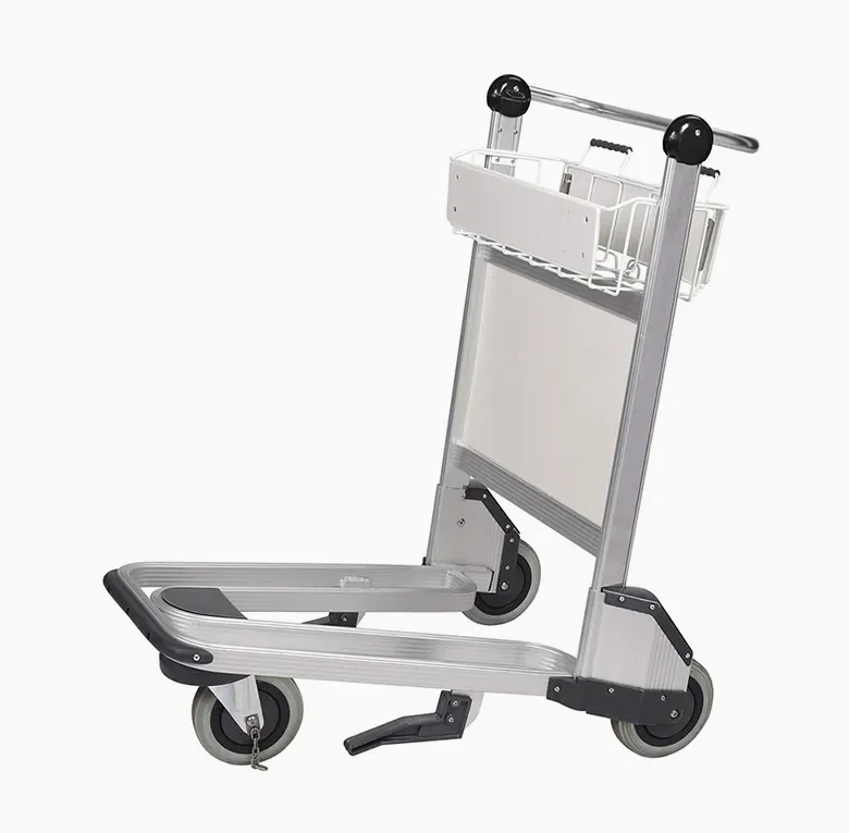 Customized Logo Aluminum Material Hotel Airport Airline Luggage Trolley Cart Price