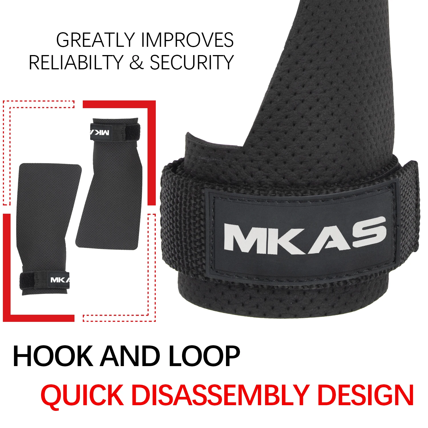 MKAS Microfiber Fitness Gymnastics Grips For Bars Deadlift Powerlifting Hand Grip Weightlifting Weight Lifting Grip