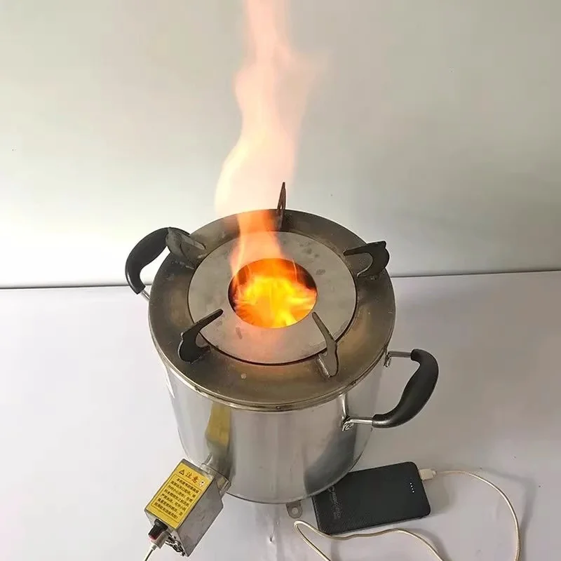 Outdoor firewood stove, household portable camping, smokeless and environmentally friendly rural stove camping