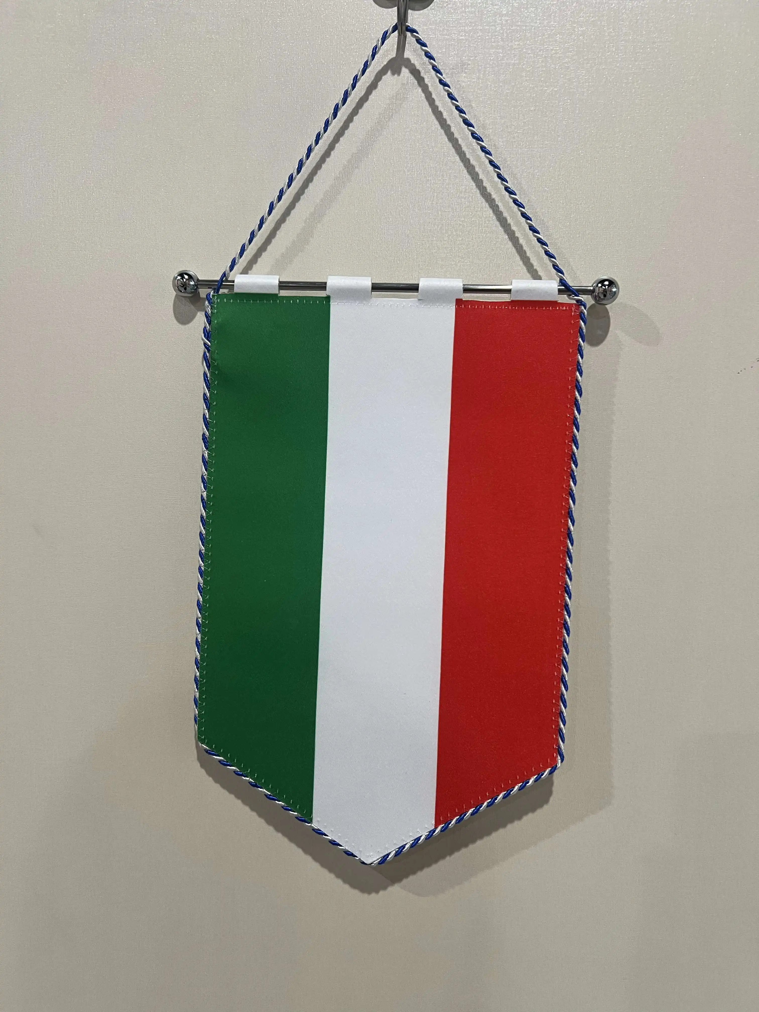 AOZHAN Custom High Quality Sports Soccer Club Hanging Pennants/Football Club Exchange Flags Souvenir Gift Mini Flags
