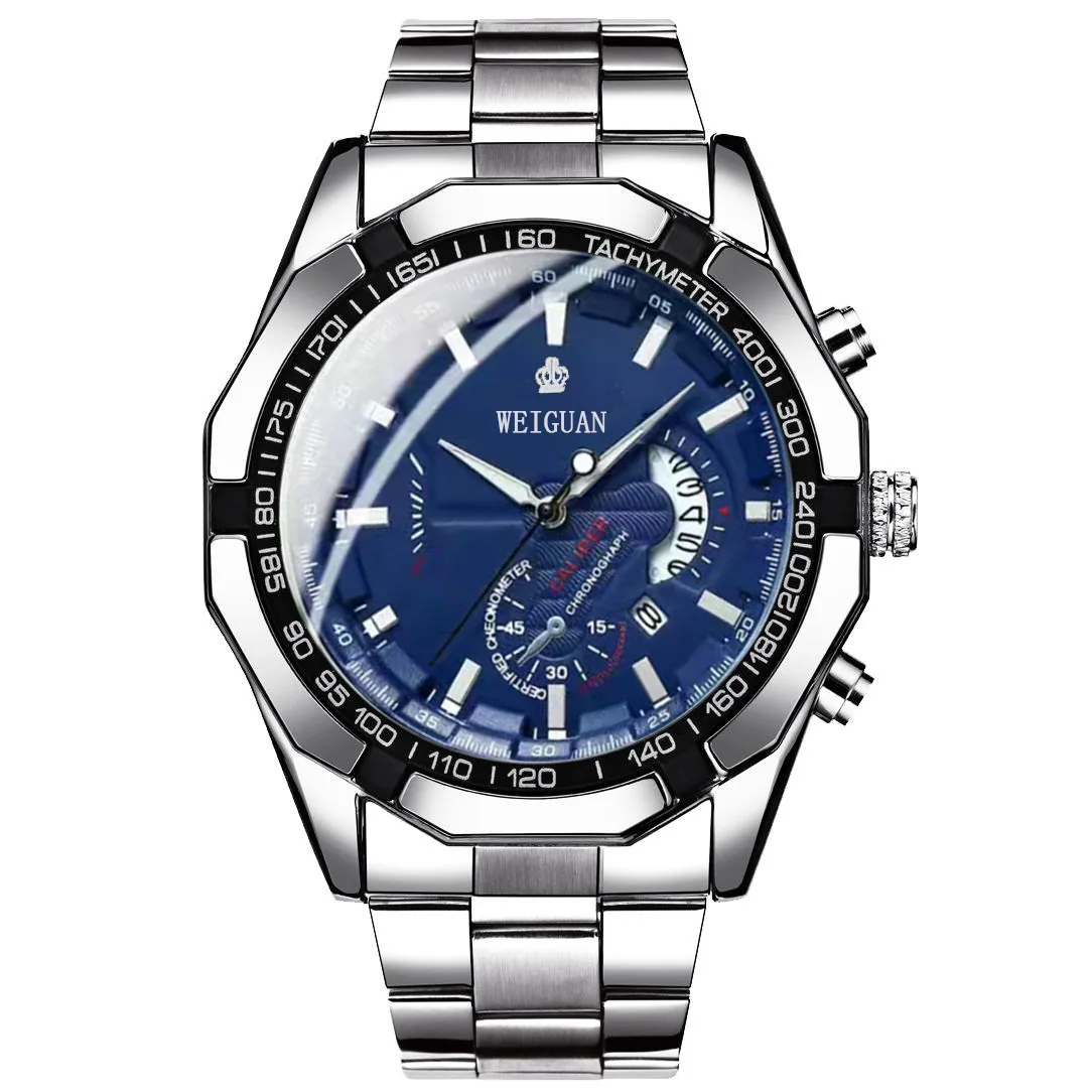 Dropshipping japan quartz mechanical watch deluxe self winding timing tester Luminous business Wristwatches