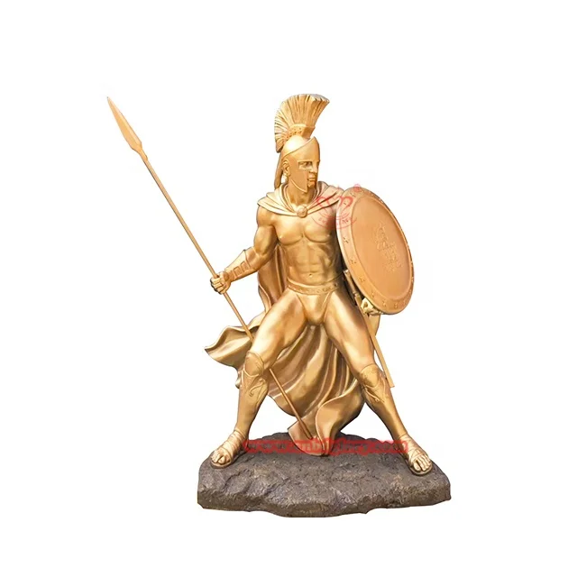Outdoor gate decoration Design Metal crafts art Sculpture antique Bronze soldiers Statues
