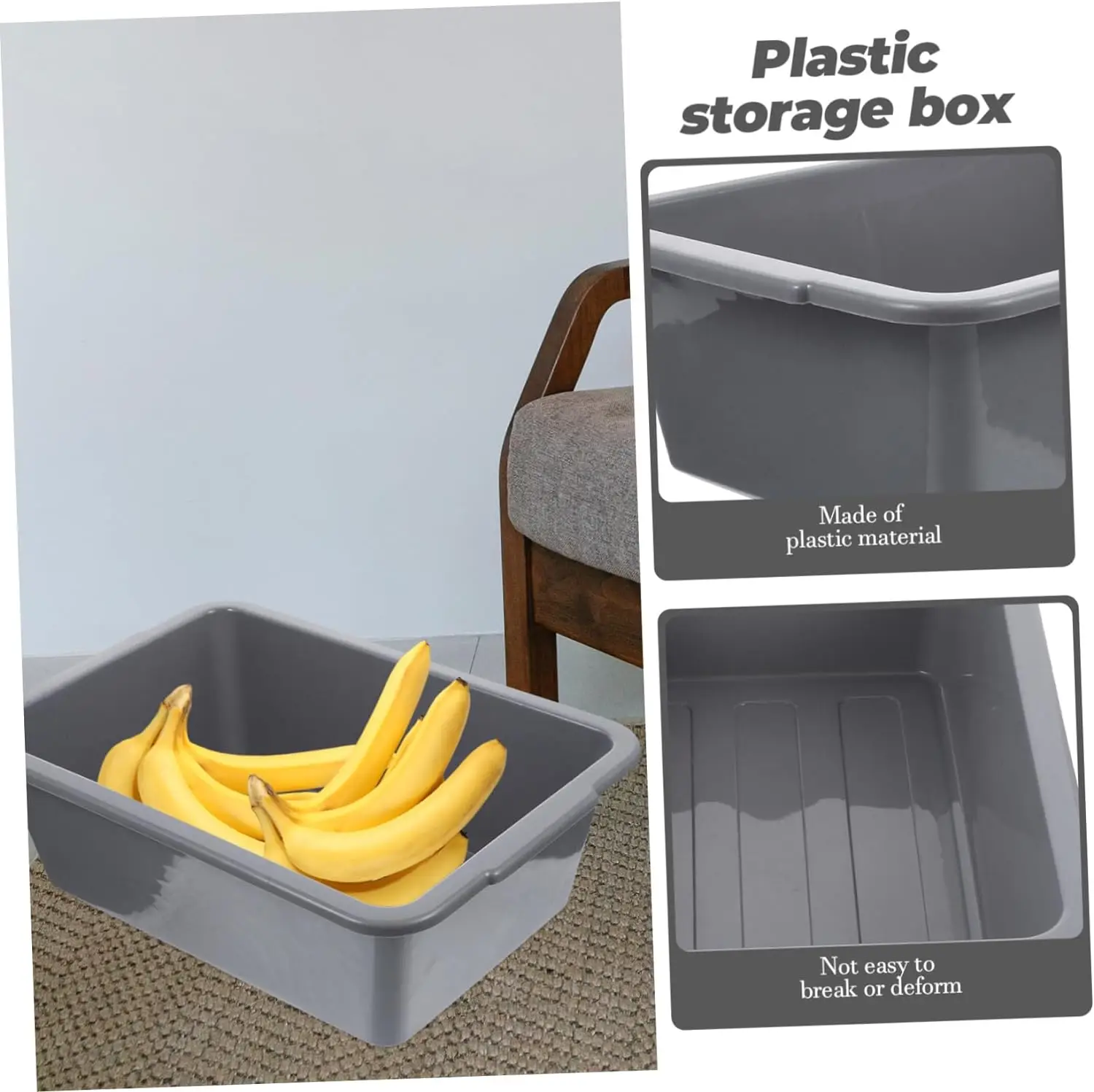 Custom color storage tote plastic transport box commercial storage boxes and bins