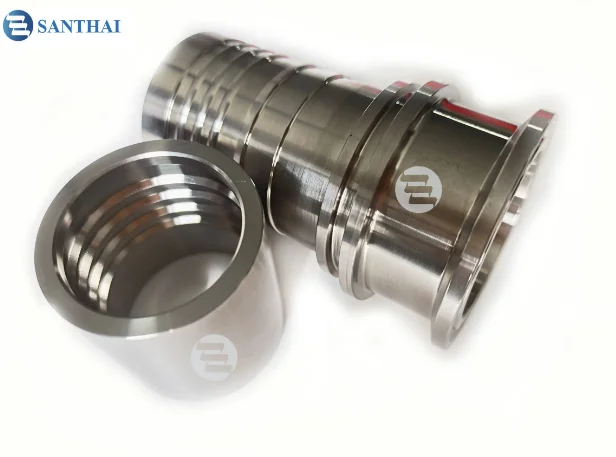 Sa Food/Sanitary Grade Stainless Steel Crimping Tri-clamp Hose Couping Pipe Fittings Ferrule With Neck Barbed Hose Tails Ferrule