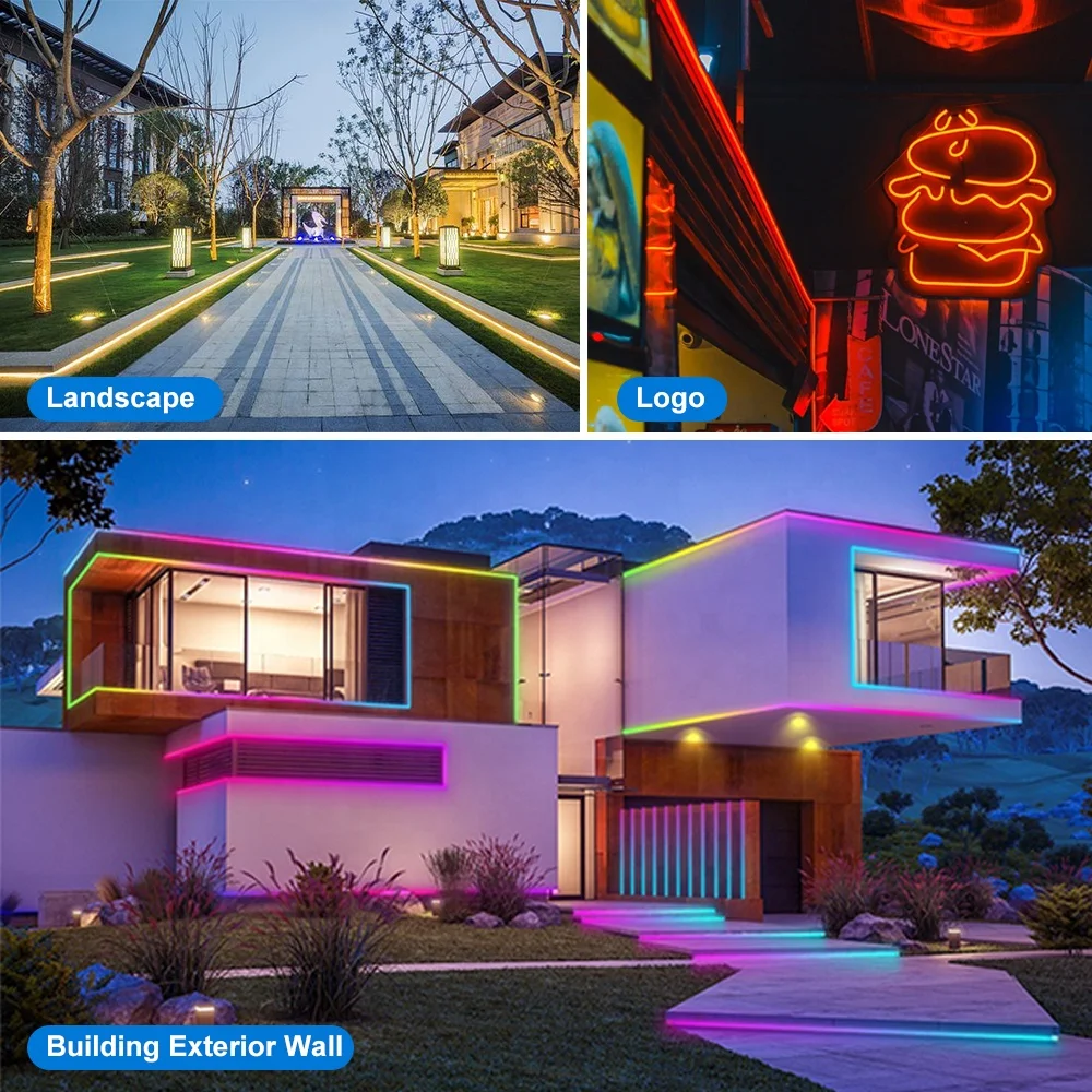 Фабричный поставщик, изготовленный на заказ, светодиодная неоновая лента, водонепроницаемая для украшения свадебной комнаты