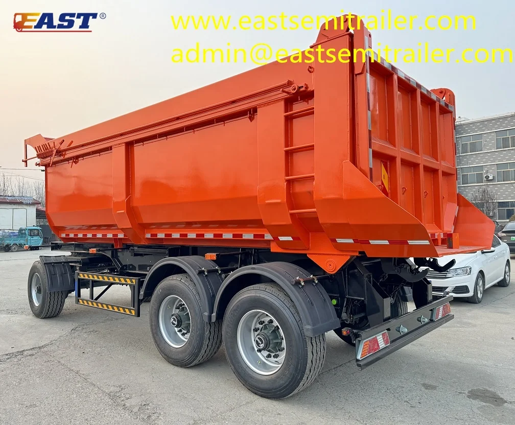 EAST hot sale tractor trailer with rear dump trailer