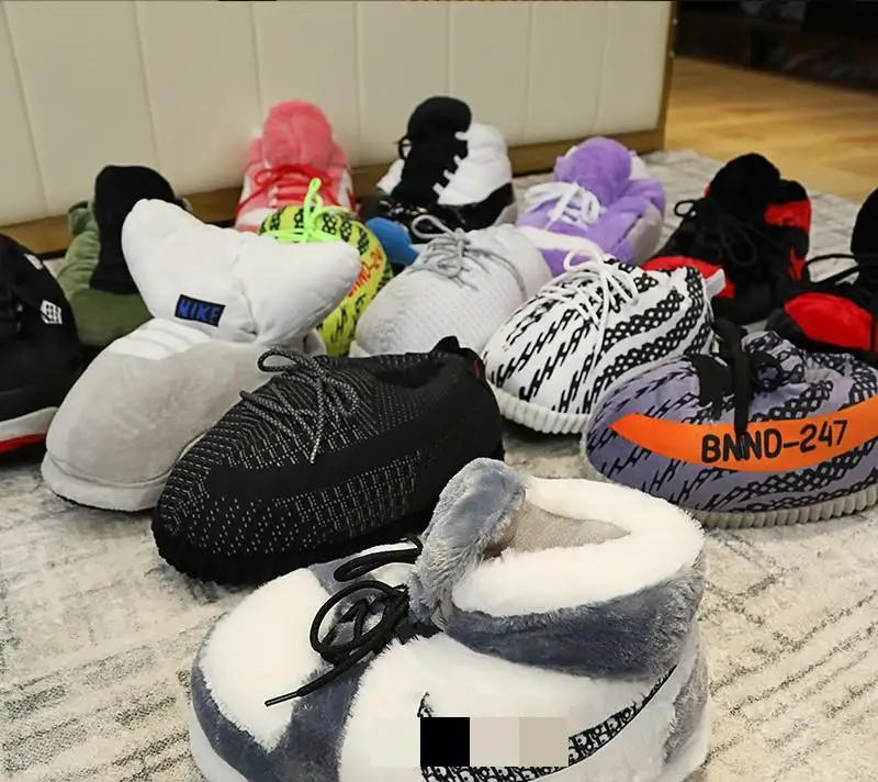 Тапки Yzy обувь для подростков и взрослых зимние домашние тапочки yzy от производителя плюшевые унисекс один