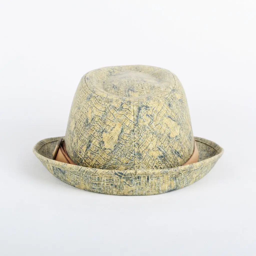 OEM Luxury Custom Summer Sun Hat Wide Brim Fedora Straw Hat for Women Printed Pattern for Beach Travel Fishing Outdoor Sports