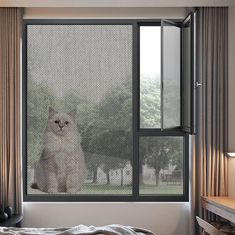 Polyester pet safety net resistant mesh window and door insect screen  mesh animal cages Screen