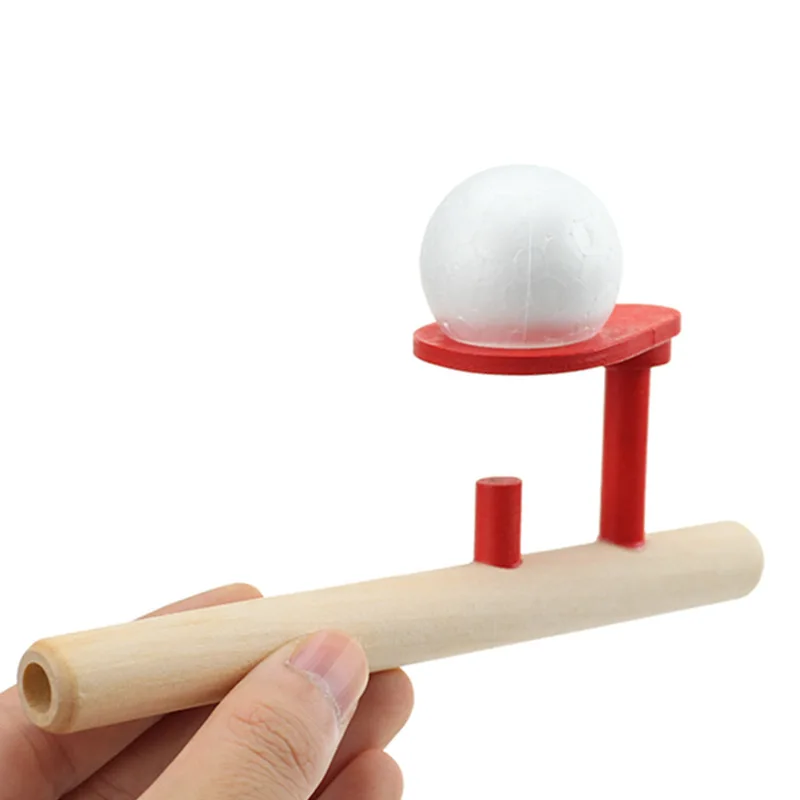 Children Toys Balance Blowing Ball Fun Gadgets Classic Bernoulli Theorem Principle Gadgets Family Wooden Floating Ball Game