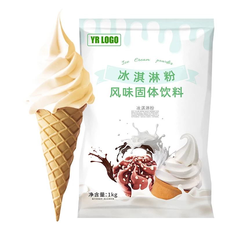 Vanilla Ice-Cream-Powder Halal Soft Serve Ice Cream Powder Bulk Ice Cream Mix McDonald Soft Serve Style