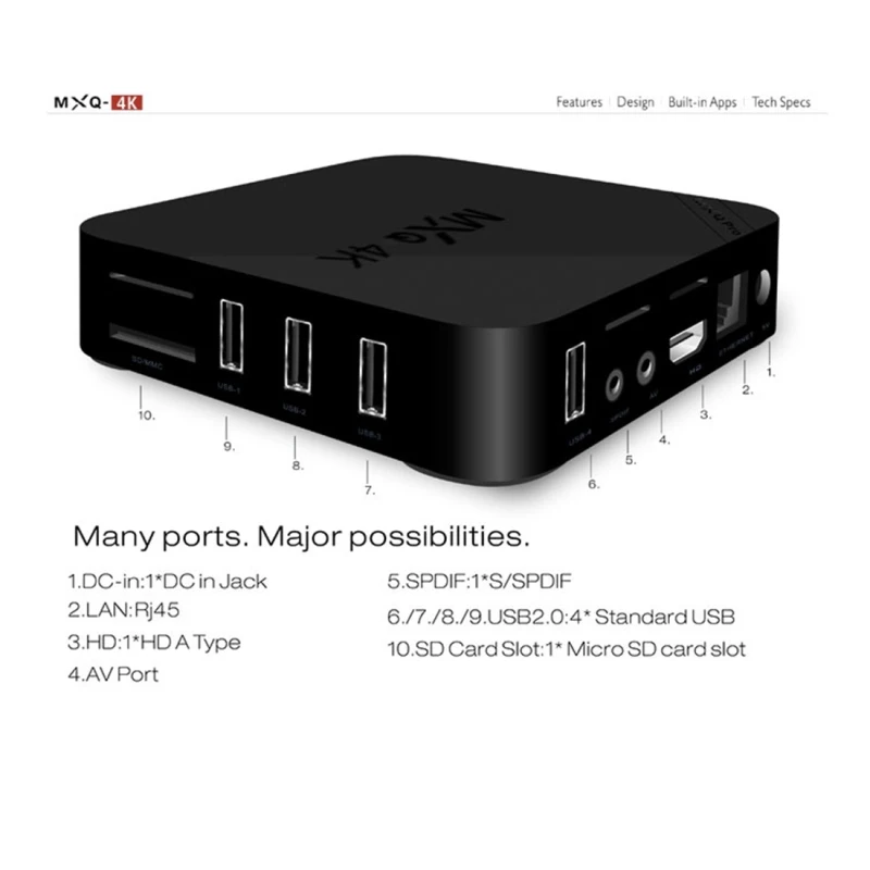 2023 новый 4K Full HD медиаплеер RK3229 четырехъядерный KODI Android 7 1 ТВ-приставка с дистанционным управлением Media Player