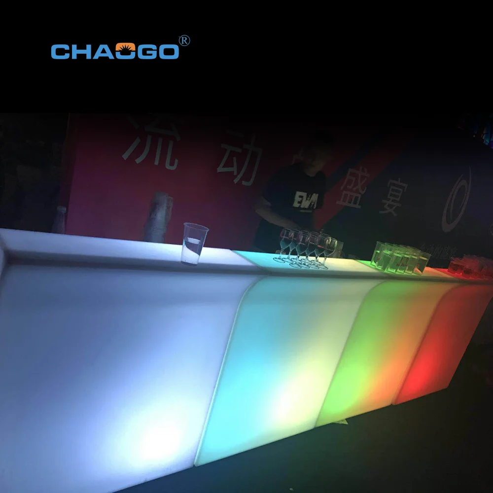 battery powered no fold portable illuminated led bar furniture,light up led counter bar