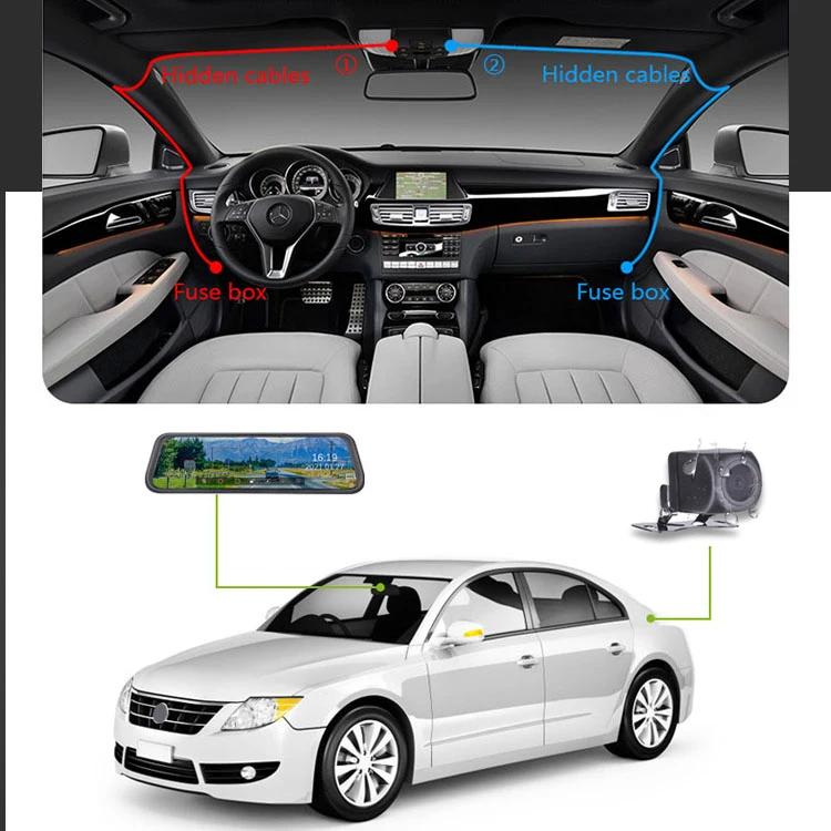 LUVIEW | Customized GPS Smart Dash Cam Live Streaming Front And Rear Car Camera Full HD 1080p With 64G Sim Card