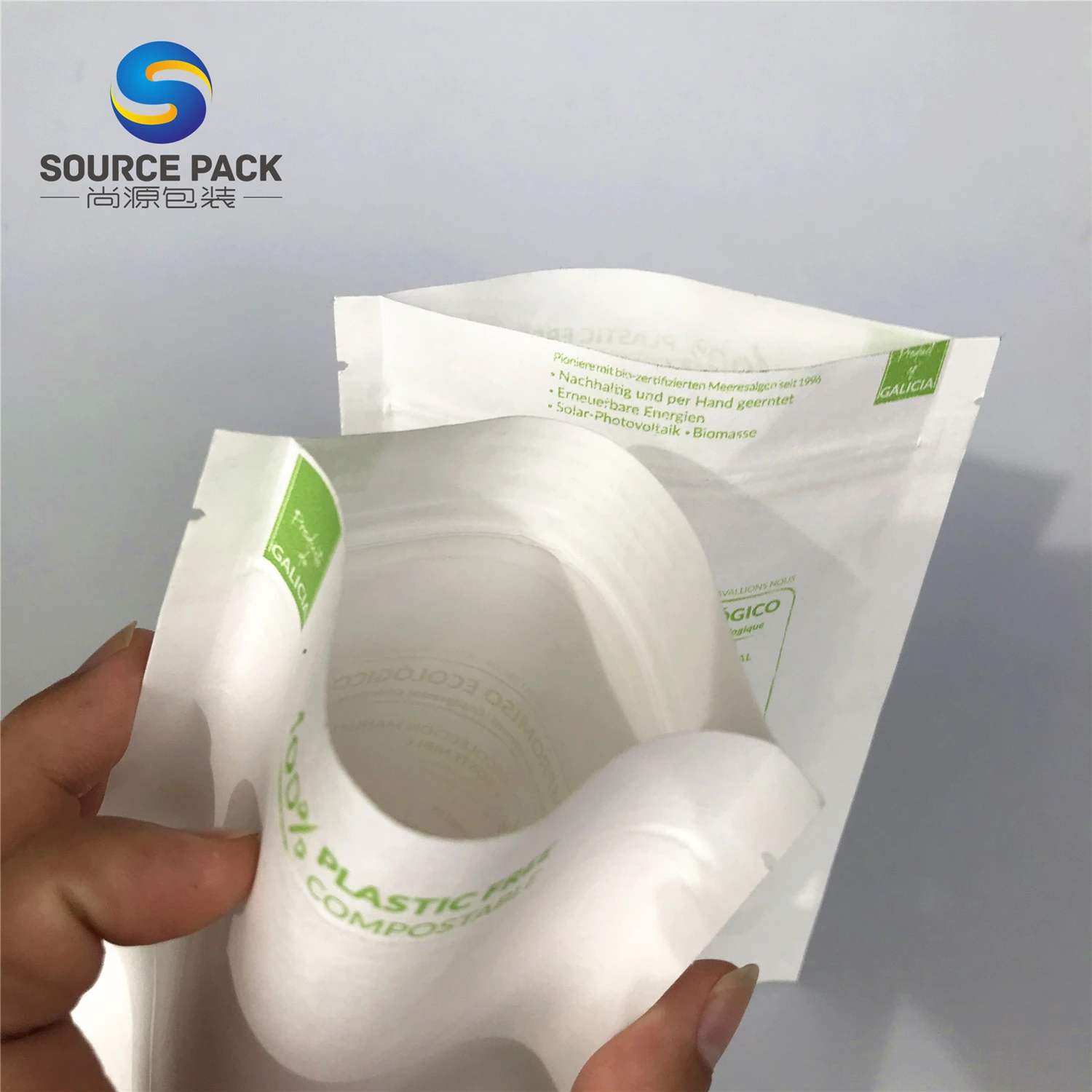 Corn starch Biodegradable Ziplock Bag Pla Plastic Doypack for