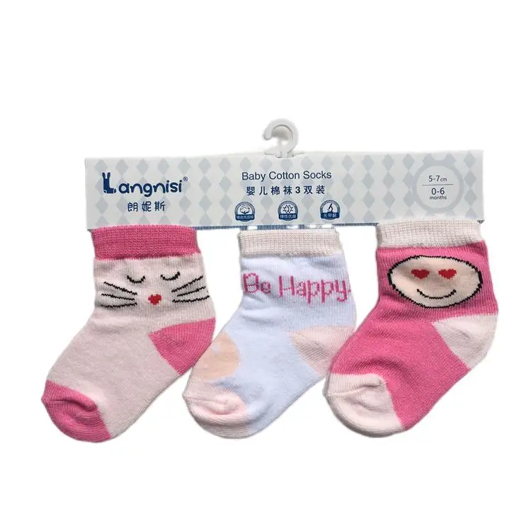 Factory Price Wholesale Cotton New Born Baby Girl Socks Manufactured Socks For Kids