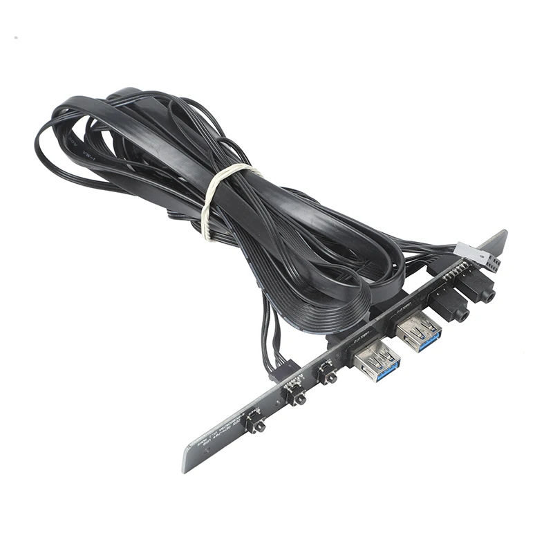 Customization Factory Motherboard Port and Connector 20 Pin Extension Cable Dual USB3.0 PC Front Panel Riser Card