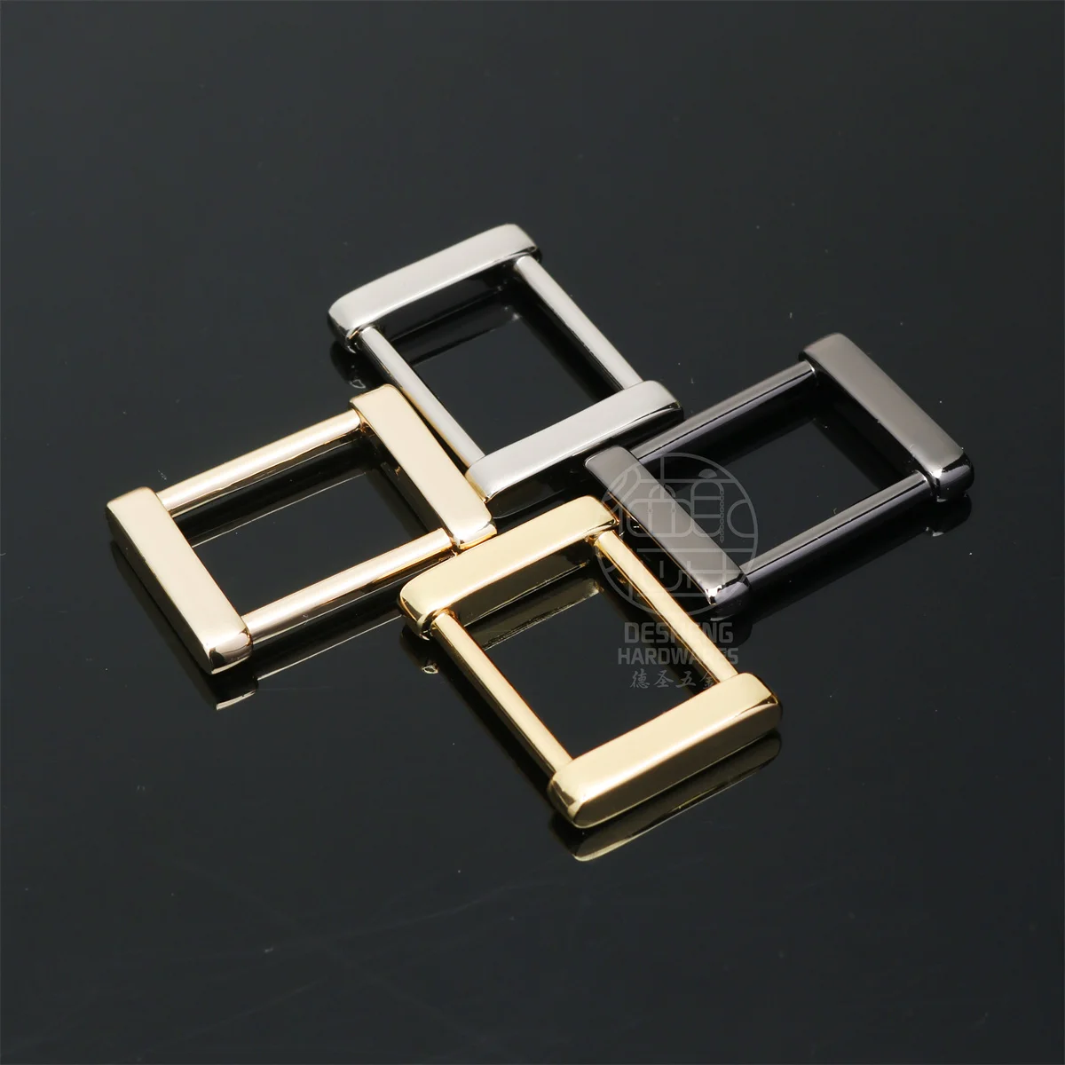 Handbag Accessories Metal Square Buckle Ring For Women Bag Strap 19mm Clothes Connector Buckle Ring