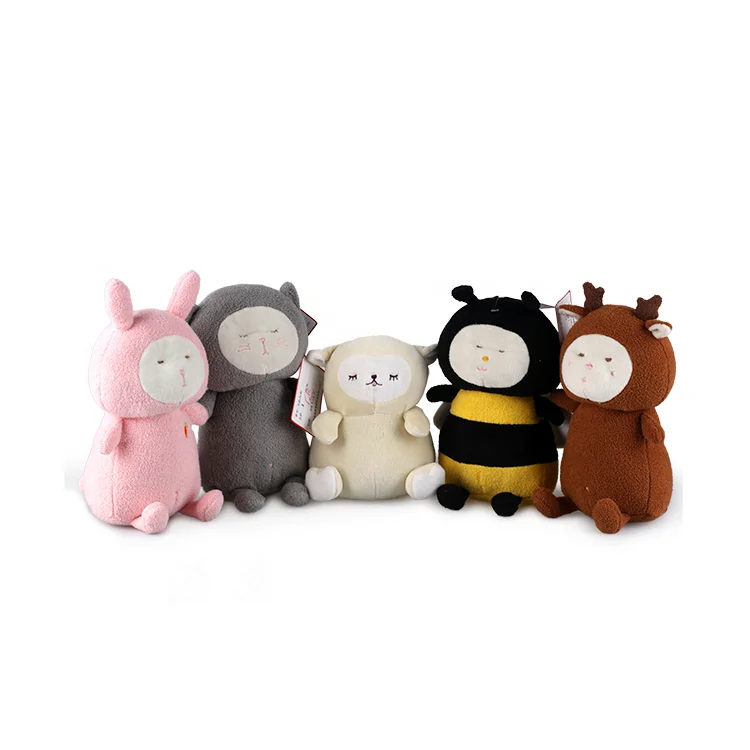 OEM customization plush bunny stuffed Pearl velvet pink rabbit toy