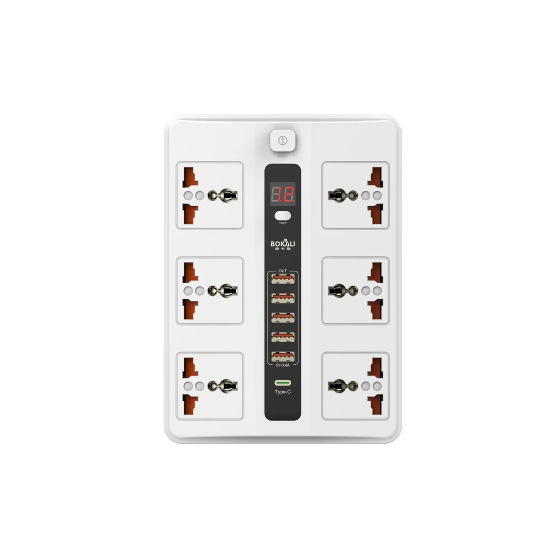 Power Strip uk Smart Power Strip usa Type Extension Socket Safe and Fireproof Office Desk Pop Sockets with Logo Custom