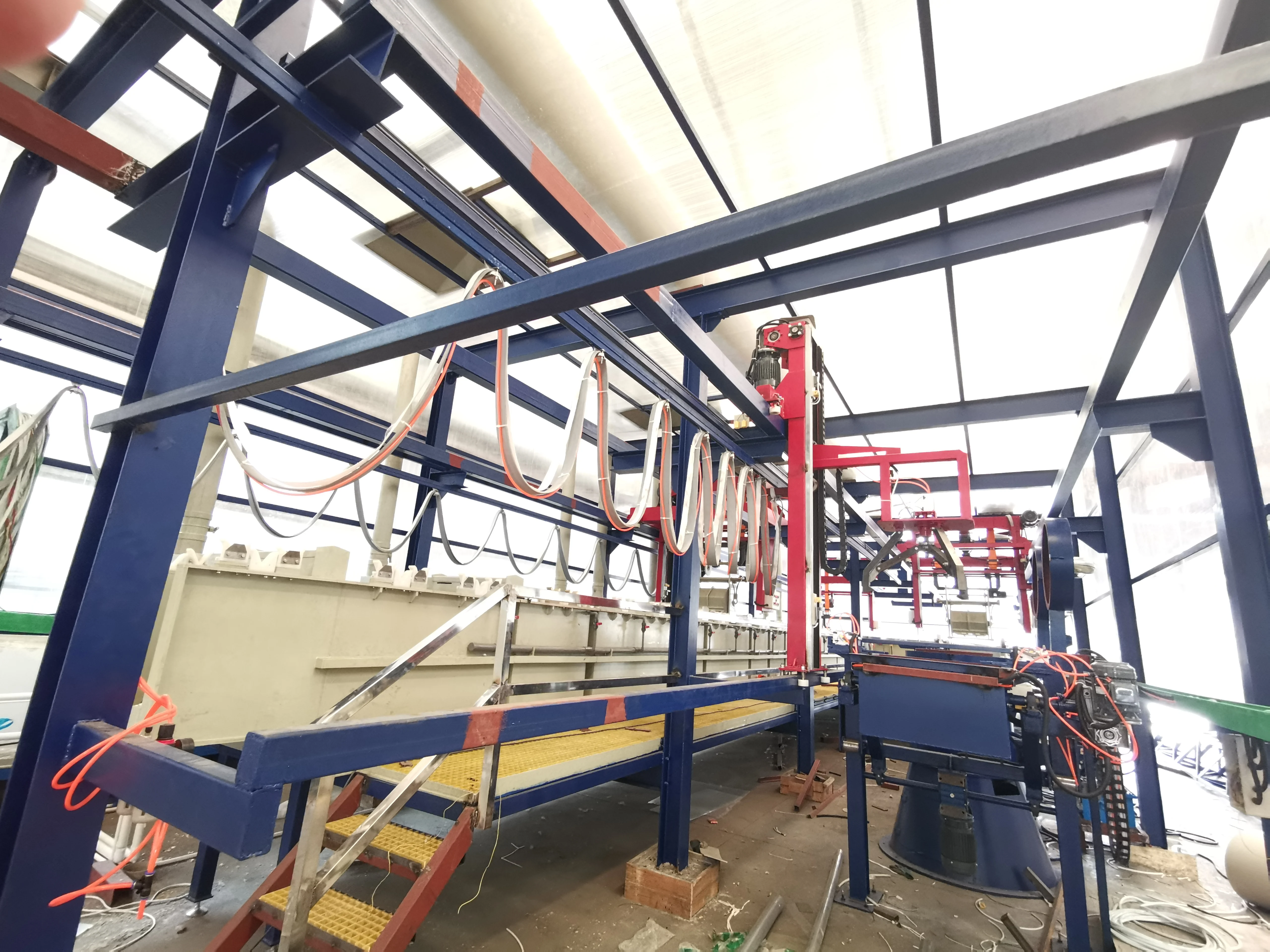 High quality production line Full automatic Intelligent copper hard chrome nickel chrome plating equipment for sale