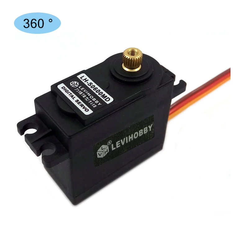LEVI HOBBY  360 degree 12kg torque servo for Helicopter Ball Bearing MG996R servo metal gears Digital 10kg torque servo