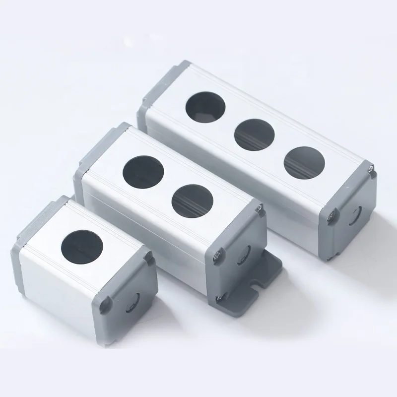 IP65 Waterproof 1 2 3 4 5 6 holes position Aluminum Case Waterproof Push Button Box